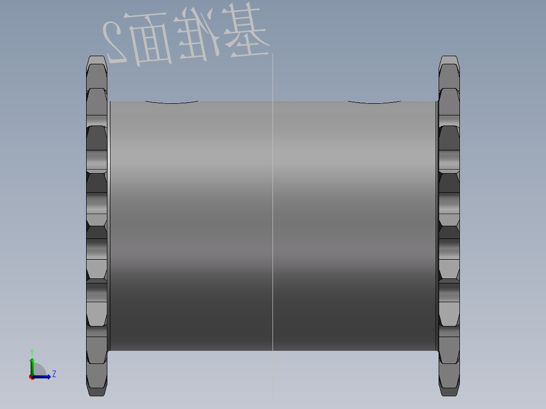 S25 双联推动链轮左视图