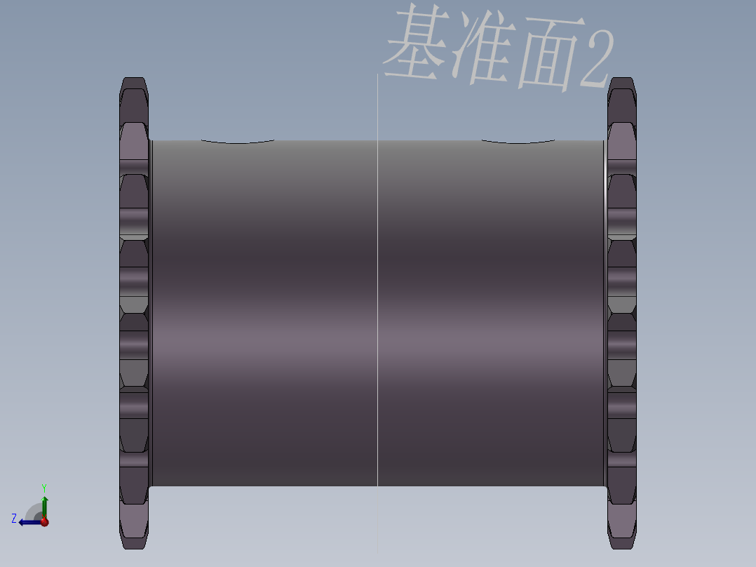 S25 双联推动链轮右视图