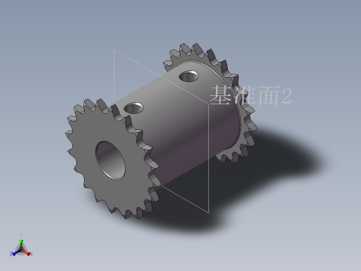 S25 双联推动链轮正等轴测缩略图