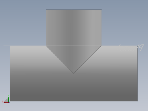 聚氯乙烯三通件后视缩略图