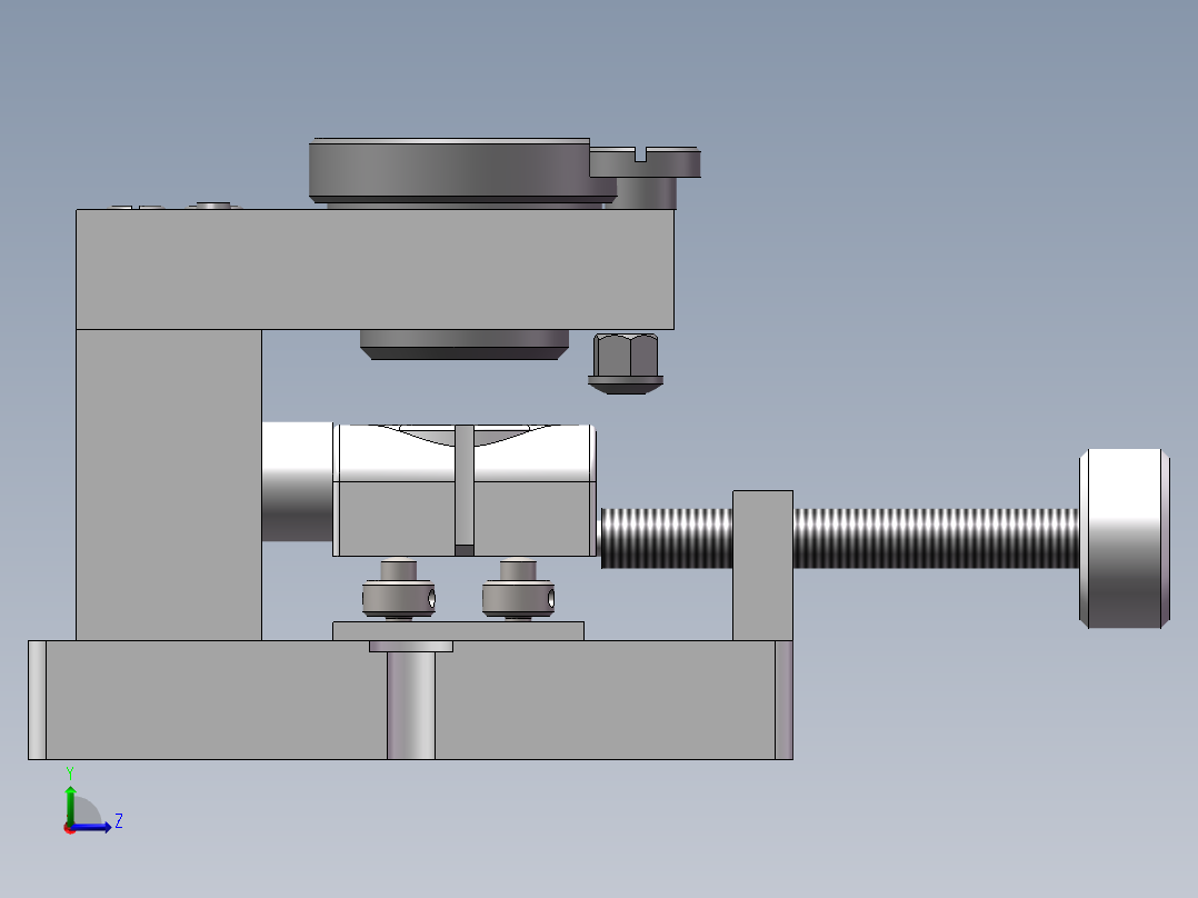 前钢板弹簧吊耳加工工艺及钻2-25孔夹具设计含三维SW二维说明书左视图