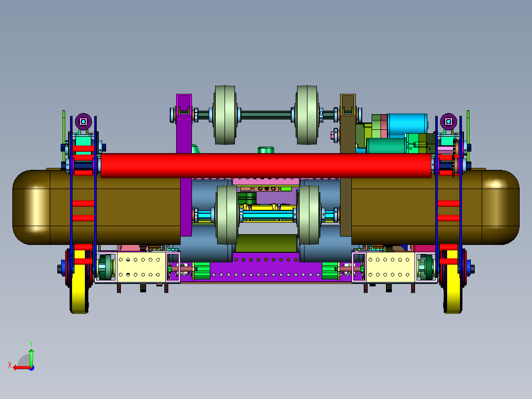 工程训练低经济智能物流搬运小车后视图