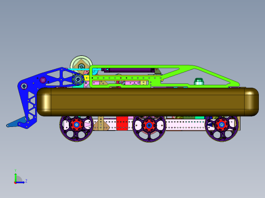 工程训练低经济智能物流搬运小车左视缩略图