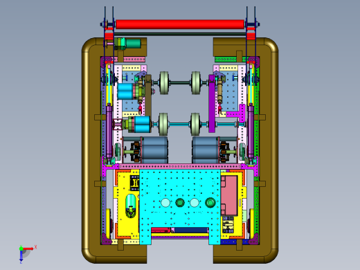 工程训练低经济智能物流搬运小车俯视缩略图