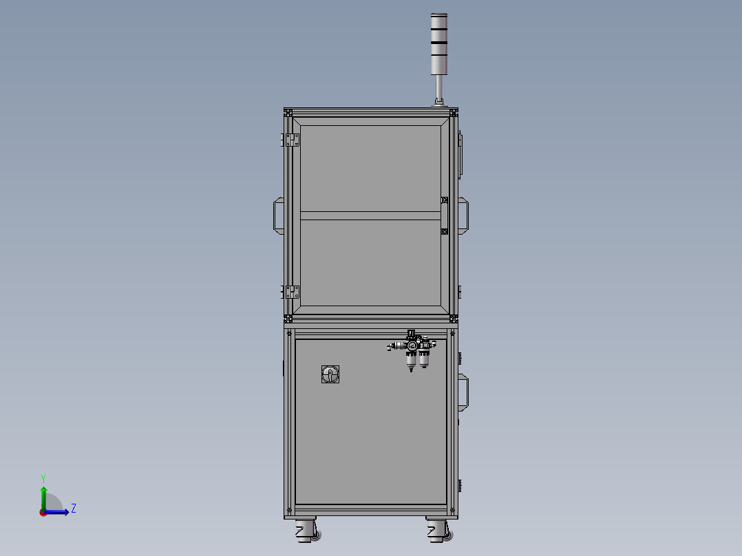 产线自动贴膜机左视图