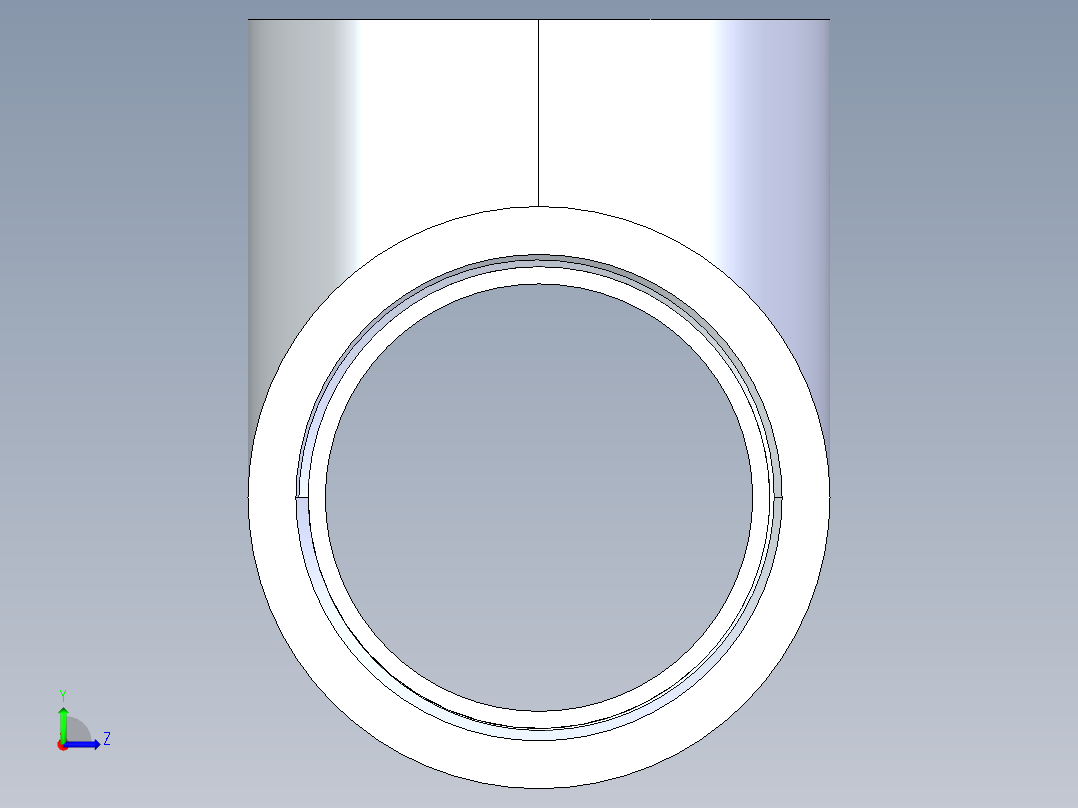 聚氯乙烯配件04-Sch80_Tee_FPTxFPTxFPT_805-020_2in左视图
