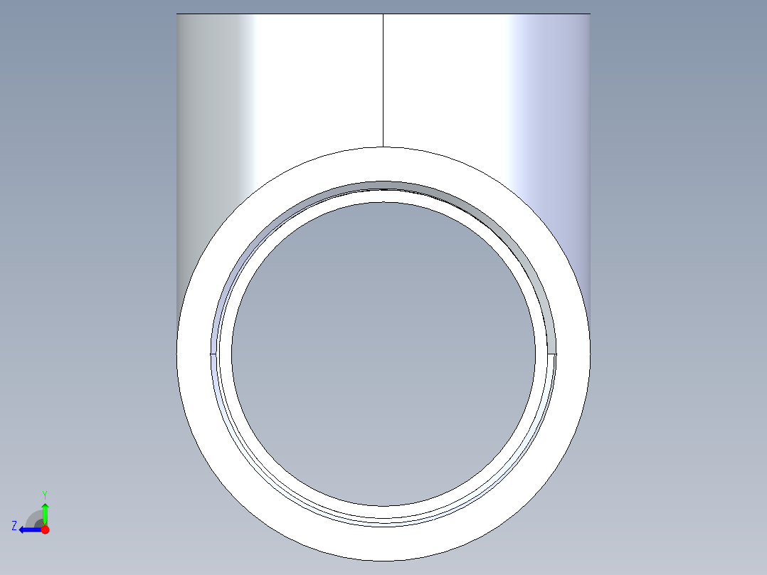 聚氯乙烯配件04-Sch80_Tee_FPTxFPTxFPT_805-020_2in右视图