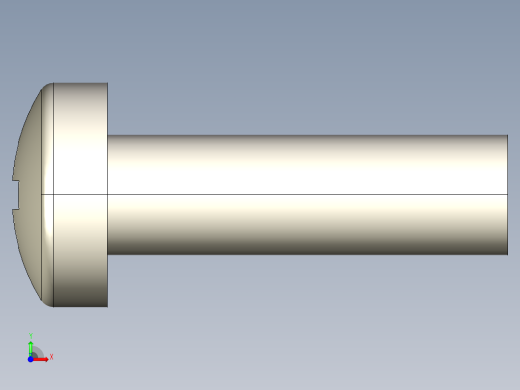 螺丝 M3 十字盘头-M3 x 10 Screw head.STEP前视缩略图