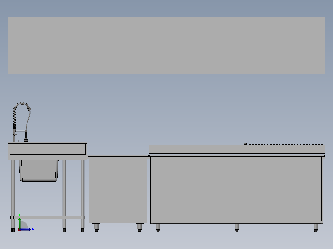 水槽、不锈钢水槽(11)左视图