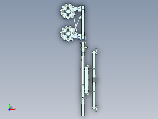 葡萄藤预修剪机ug10前视缩略图