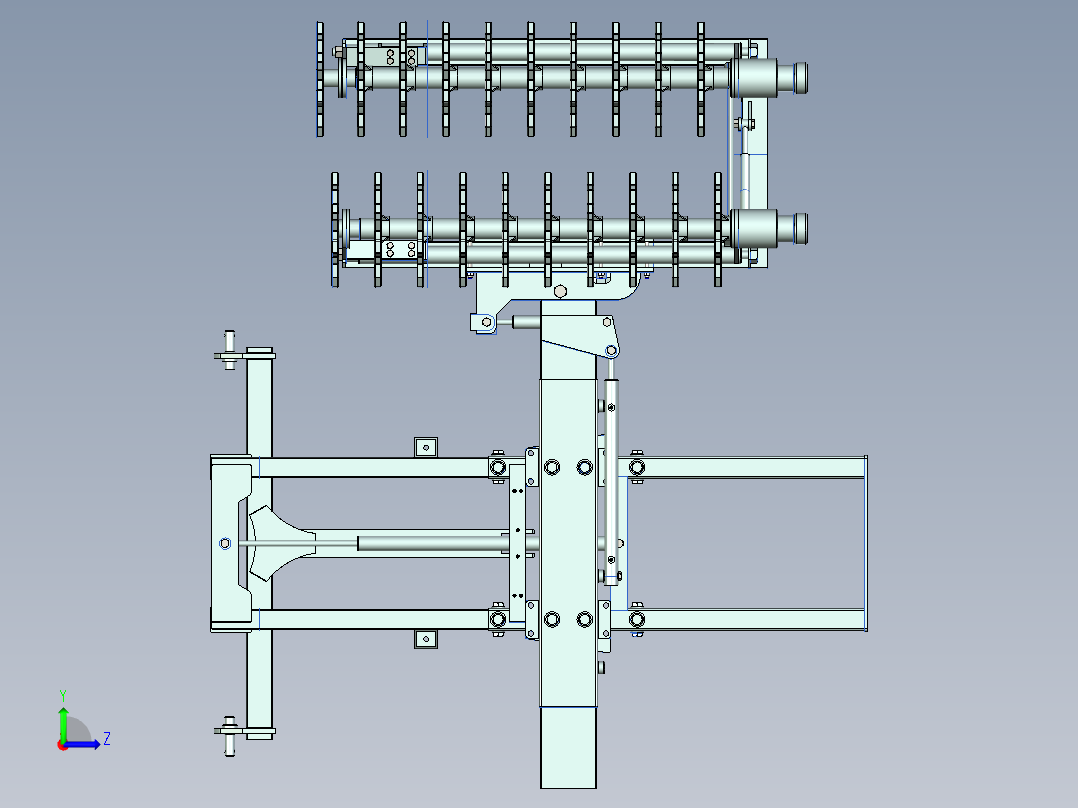 葡萄藤预修剪机ug10左视图