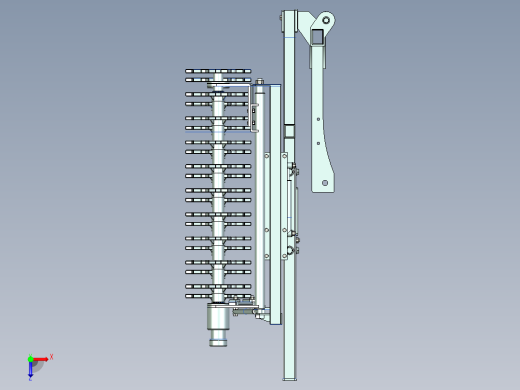 葡萄藤预修剪机ug10俯视缩略图