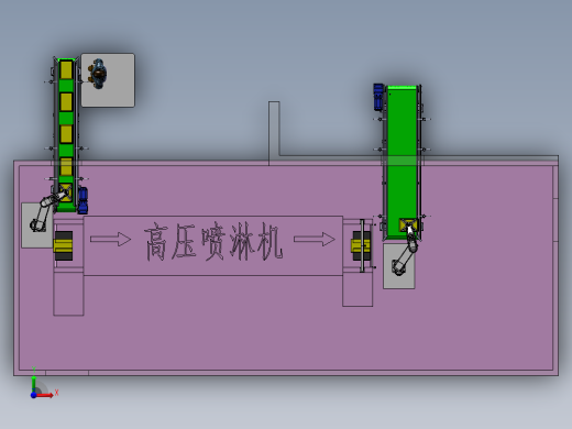 塑料罩壳高压清洗自动上下sw22可编辑前视缩略图