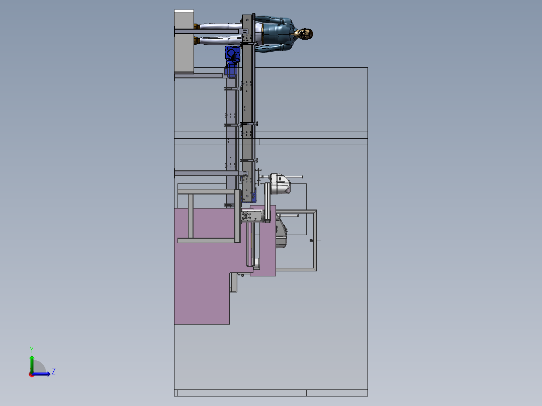 塑料罩壳高压清洗自动上下sw22可编辑左视图