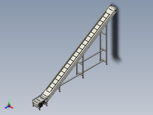 爬坡皮带机正等轴测缩略图