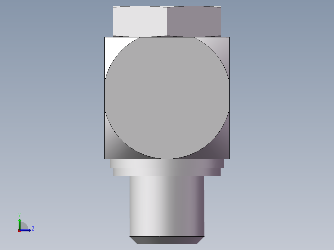 高压铰接式90度接头、1CI-14-B04左视图