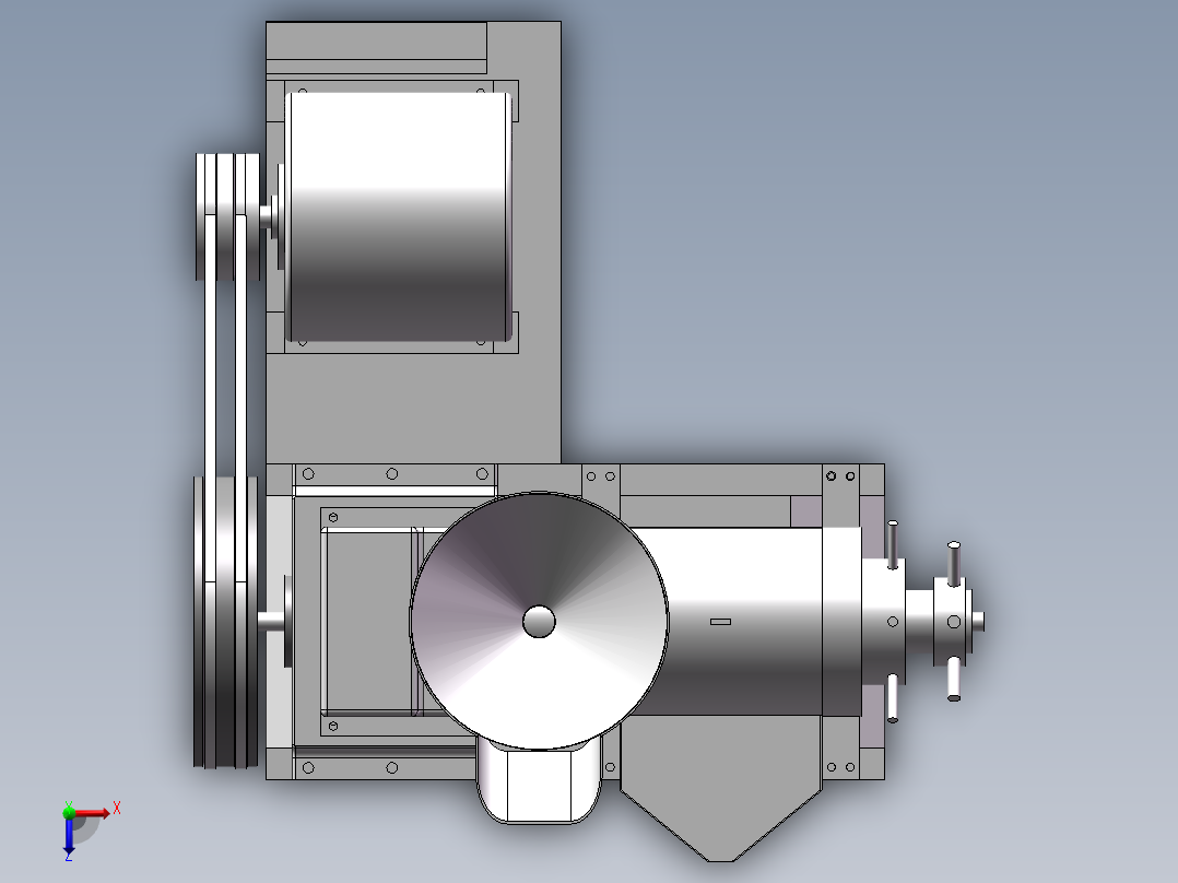 农用榨油机俯视图