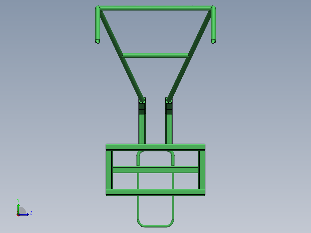 耕耘机底盘左视图