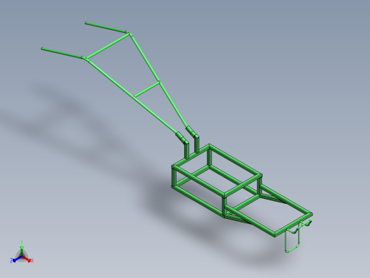 耕耘机底盘正等轴测缩略图