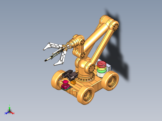 带有作业机械手的复合智能小车