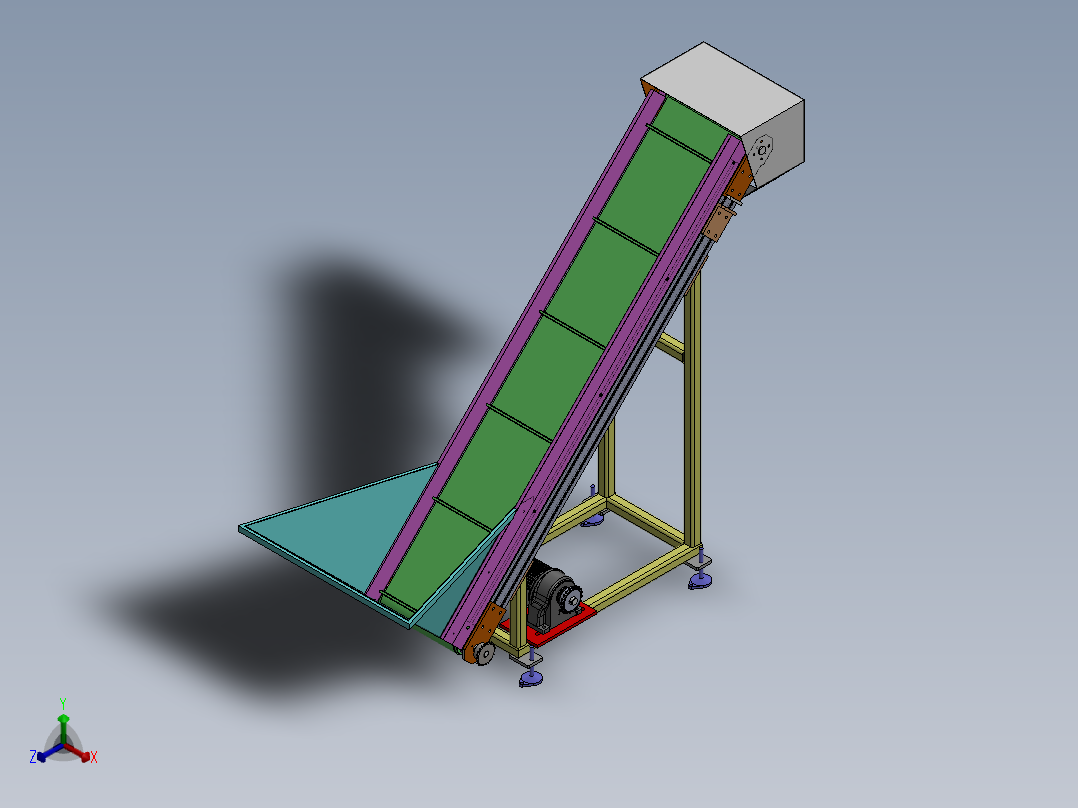 爬坡型皮带输送机
