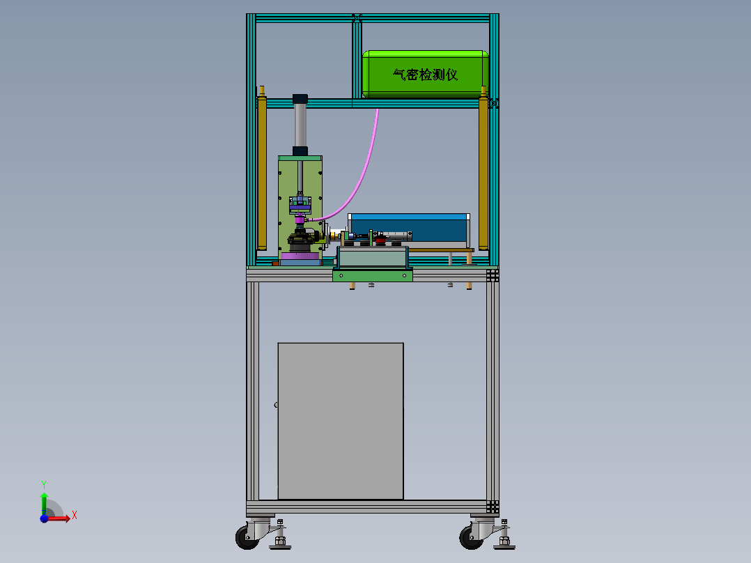 新能源汽车水泵气密性检测设备前视图