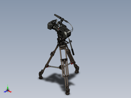摄像机与支架