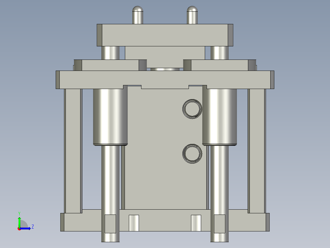 -001定位机构顶升-30-50左视图