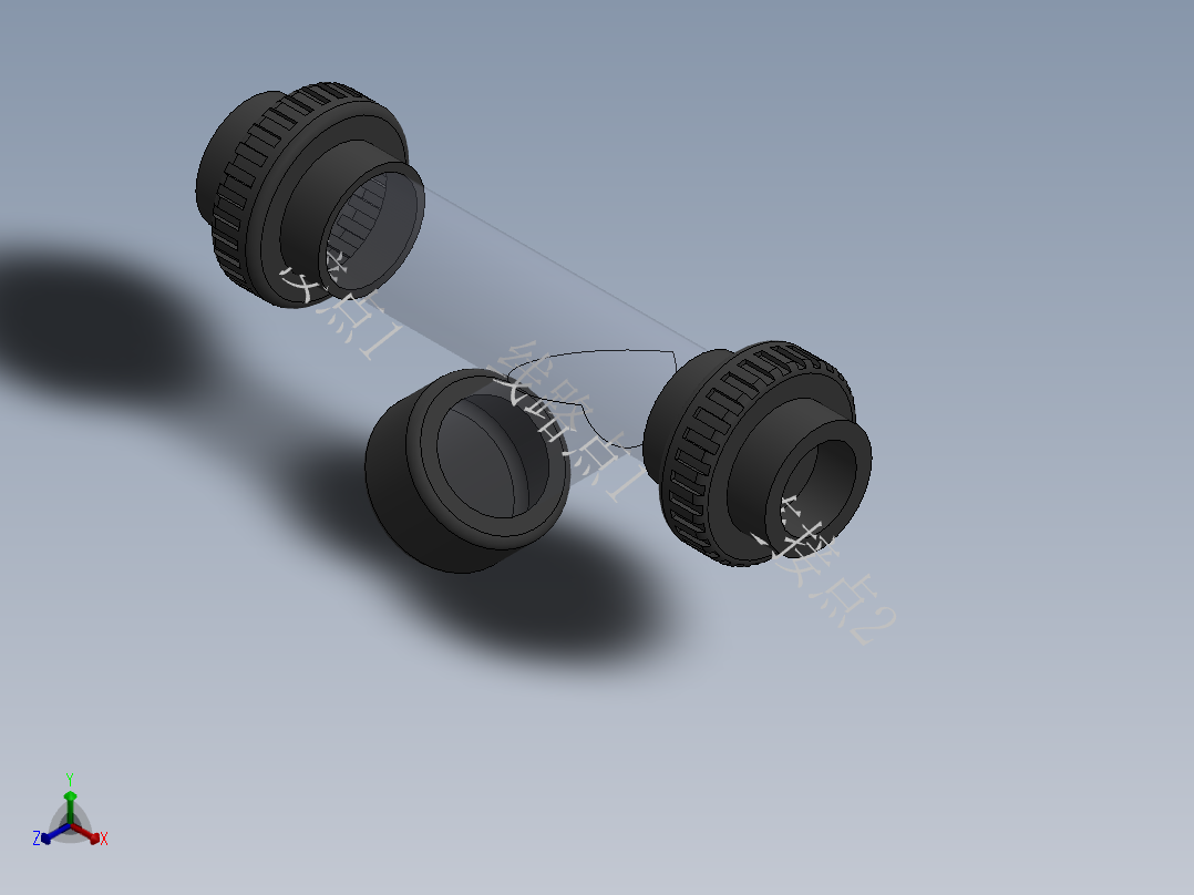 Y型过滤器-UPVC DN15-DN100(2)正等轴测图