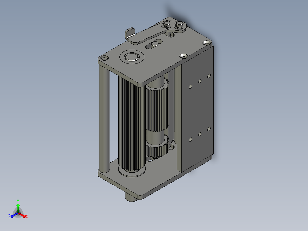 Foam牵引机构-11正等轴测图