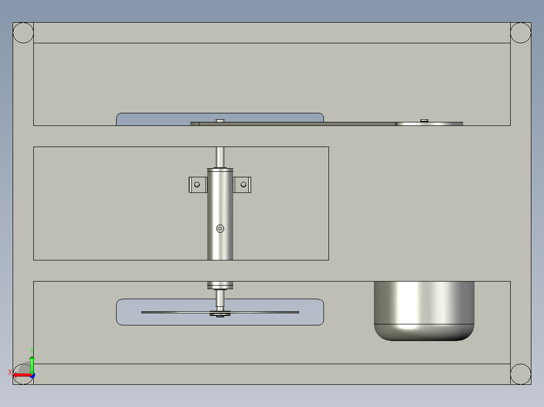 大型石材切割机切割台面后视图
