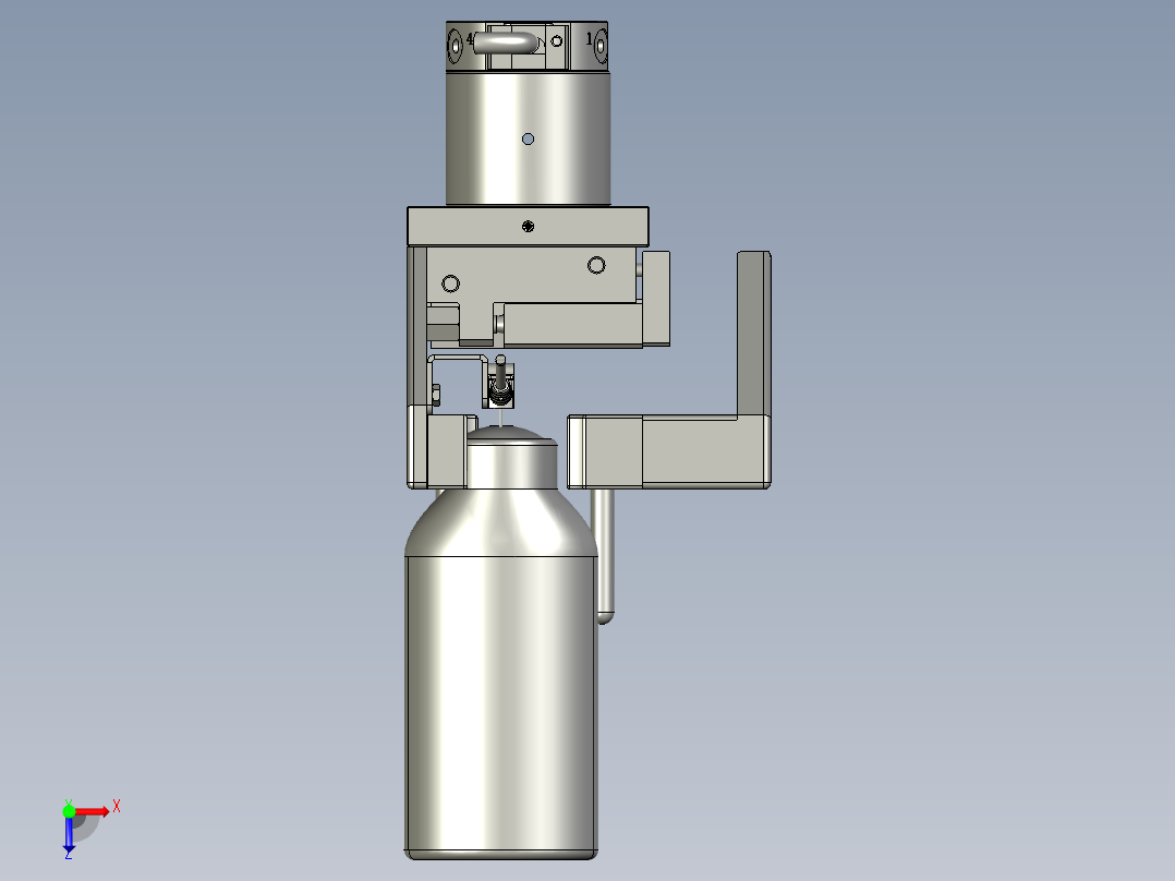 YLU055-001-125ml抓取模组俯视图