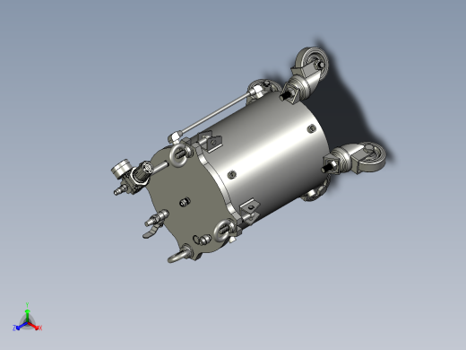 10升脚轮压力桶组合体