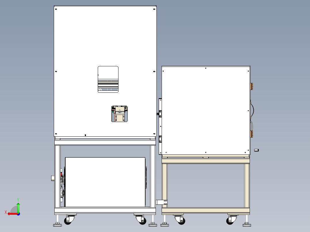 发那科检测机后视图