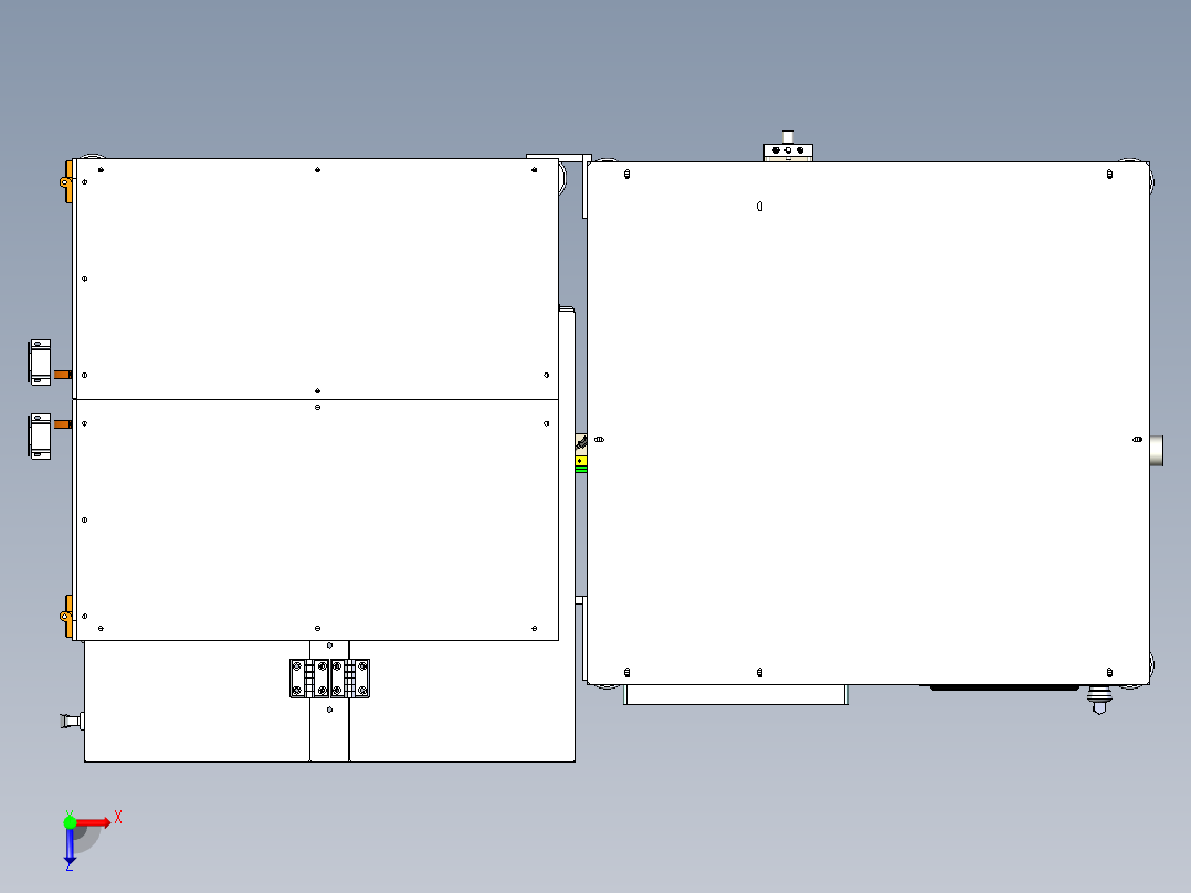 发那科检测机俯视图