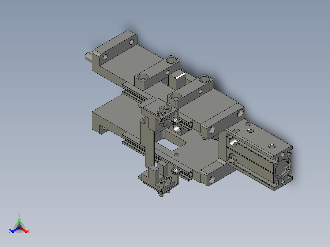 06-00-02凸轮升降机构正等轴测图