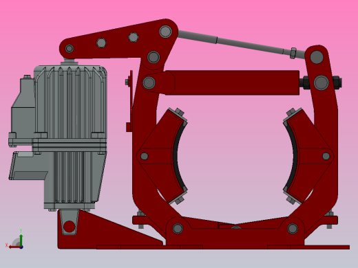 YWZ2系列电力液压鼓式制动器YWZ2-300／50-ⅠA-RL.HL后视缩略图