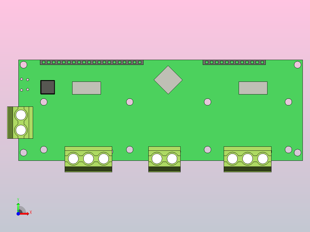 电机驱动器ODRIVE前视图