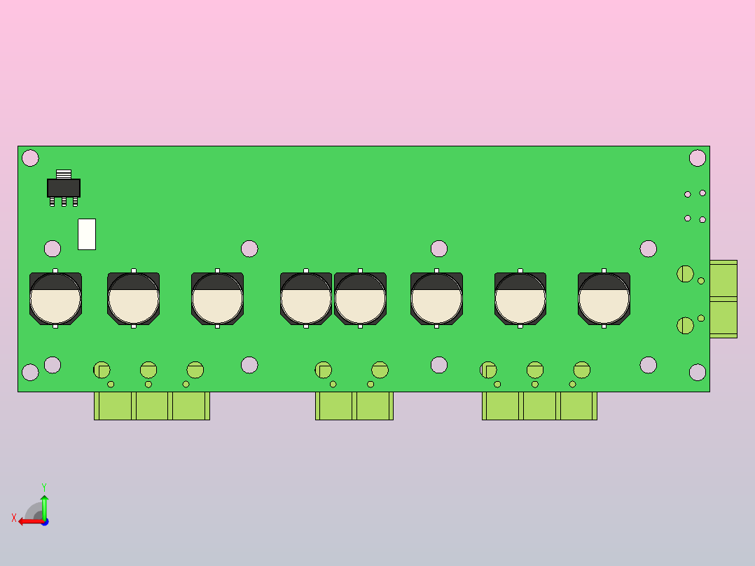 电机驱动器ODRIVE后视图