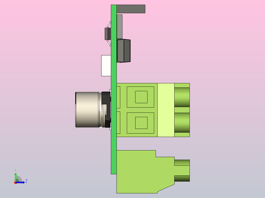 电机驱动器ODRIVE左视图