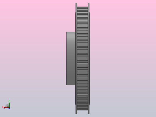 小凸缘型梯形齿同步带轮L型_SLDC-46-050-dc16-A后视缩略图