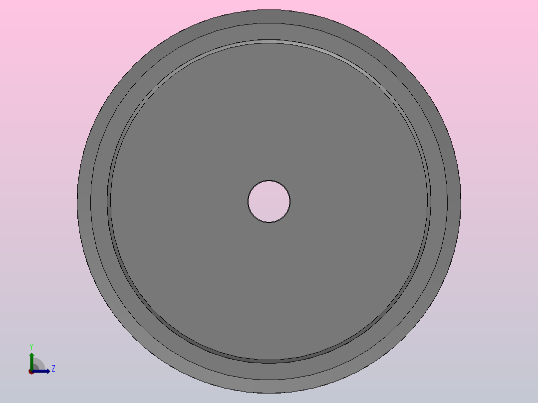 小凸缘型梯形齿同步带轮L型_SLDC-46-050-dc16-A左视图