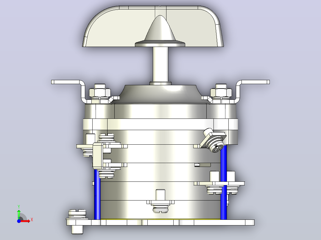 HZ10-25S_2板后组合开关三维模型202012前视图