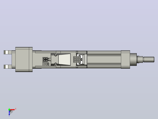 轻载电动缸TPA-ESR25-1002C-L100-MR-CB-W-P10-C3俯视缩略图