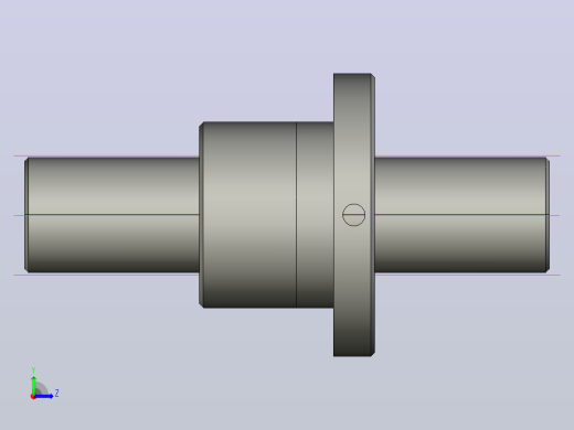 FF3204-5滚珠丝杆3D模型左视缩略图