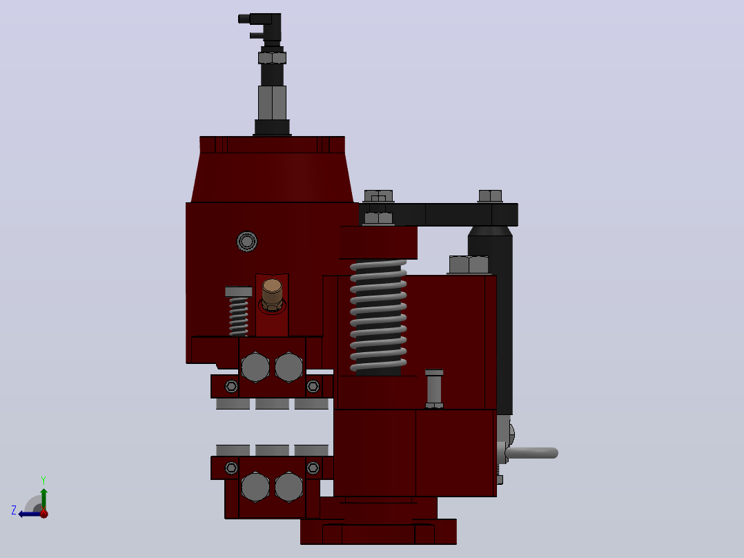 SBD17-G系列液压盘式制动器_SBD17-G-600×30-RL.WC.WL.1.J右视图