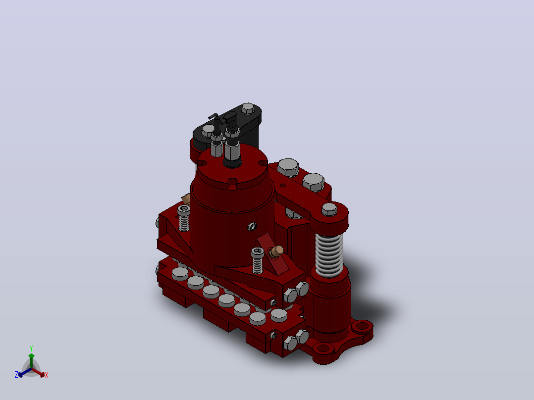 SBD17-G系列液压盘式制动器_SBD17-G-600×30-RL.WC.WL.1.J正等轴测图