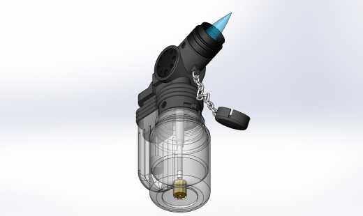 点烟器打火机3D图纸+Solidworks设计缩略图