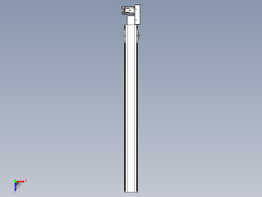 皮带直线轴半封闭可选导轨TPA-HNB-105D-90-L1050-ML-Y-P20-N3俯视缩略图