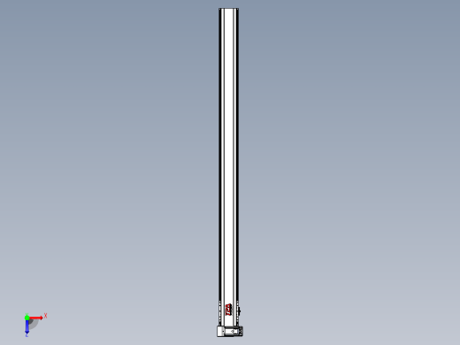 皮带直线轴半封闭可选导轨TPA-HNB-120D-110-L1750-LU-C-P40-N3俯视缩略图